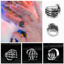 Load image into Gallery viewer, Punk Style Skull Finger Ring
