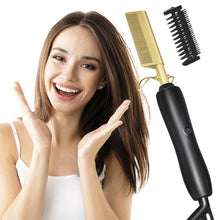 Load image into Gallery viewer, Heating Straight Curling Hair Comb