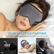 Load image into Gallery viewer, Sleep mask with wireless stereo bluetooth earphone