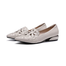 Load image into Gallery viewer, Soft surface hollow embroidered casual shoes