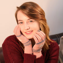 Load image into Gallery viewer, Elk Snowflake Printed Knitted Touchscreen Glove