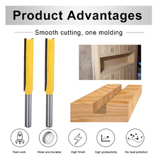 Load image into Gallery viewer, 8MM Shank Double Flute Straight Bit