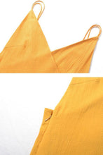 Load image into Gallery viewer, New V Neck Asymmetric Backless Sleeveless Maxi Dresses.AQ