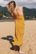 Load image into Gallery viewer, New V Neck Asymmetric Backless Sleeveless Maxi Dresses.AQ
