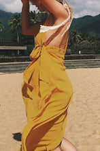 Load image into Gallery viewer, New V Neck Asymmetric Backless Sleeveless Maxi Dresses.AQ
