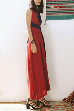 Load image into Gallery viewer, New V Collar Backless Beach Vacation Dress.AQ