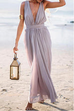 Load image into Gallery viewer, New Bohemia Fashion V Neck Sleeveless Maxi Dress.AQ