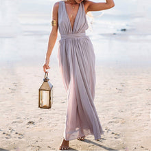 Load image into Gallery viewer, New Bohemia Fashion V Neck Sleeveless Maxi Dress.AQ