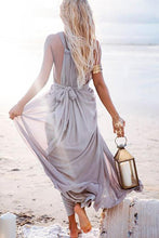 Load image into Gallery viewer, New Bohemia Fashion V Neck Sleeveless Maxi Dress.AQ
