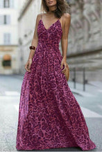 Load image into Gallery viewer, New Sexy Leopard Print Sleeveless Maxi Dress.AQ