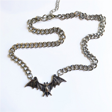 Load image into Gallery viewer, Vintage Punk Gothic Bat Chain Necklace