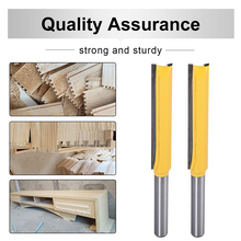 Load image into Gallery viewer, 8MM Shank Double Flute Straight Bit