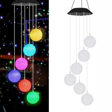 Load image into Gallery viewer, Outdoor Solar Particle Ball Wind Chime Lights