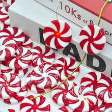 Load image into Gallery viewer, Christmas Peppermint Knob Button Cover