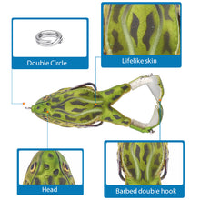 Load image into Gallery viewer, Double Propeller Frog Soft Bait