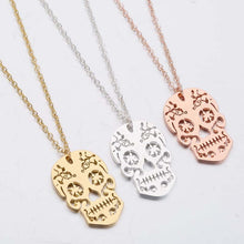 Load image into Gallery viewer, Vintage Skeleton Pendant Necklace
