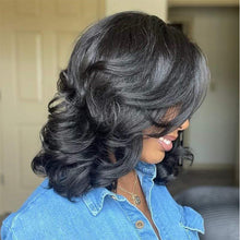 Load image into Gallery viewer, Wave Curly Black Wig