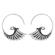 Load image into Gallery viewer, Vintage Peacock Tassel Earrings