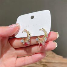 Load image into Gallery viewer, Shiny Diamon Drop Earrings