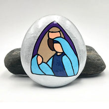 Load image into Gallery viewer, Nativity Scene Painted Rock