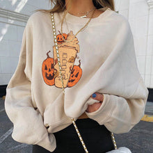 Load image into Gallery viewer, Pumpkin Print Hoodie for Women