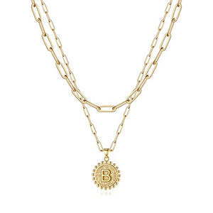 Gold Initial Necklaces for Women
