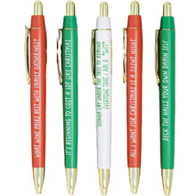 Load image into Gallery viewer, 5pcs Christmas Multicolor Ballpoint Pens