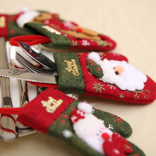 Load image into Gallery viewer, Santa snowman elk Silverware Holders