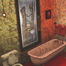 Load image into Gallery viewer, Skeleton Restroom Door Sticker