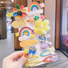 Load image into Gallery viewer, Rainbow Hair Clip Set
