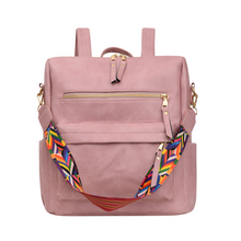 Load image into Gallery viewer, Vintage PU Leather Backpack