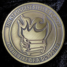 Load image into Gallery viewer, Dumpster Fire Challenge Coin