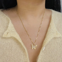 Load image into Gallery viewer, Butterfly Initial &quot;A&quot; Necklace