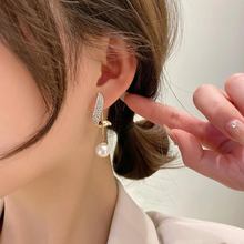 Load image into Gallery viewer, Diamond Pearl Dream Earrings