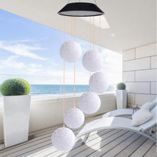 Load image into Gallery viewer, Outdoor Solar Particle Ball Wind Chime Lights