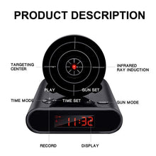 Load image into Gallery viewer, Gun Target Shoot Alarm Clock