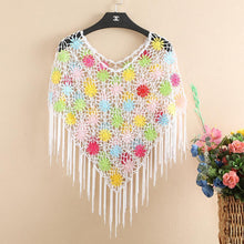 Load image into Gallery viewer, Vintage Hollowed Out Knitted Hessian Shawls