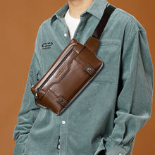 Load image into Gallery viewer, Men&#39;s casual retro waterproof crossbody chest bag