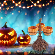 Load image into Gallery viewer, Halloween Pumpkin Snack Bowl Stand