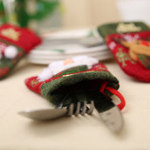 Load image into Gallery viewer, Santa snowman elk Silverware Holders