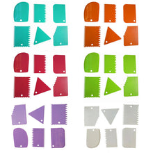 Load image into Gallery viewer, Cake Scraper Edge Decorating Set (6 PCs)
