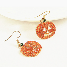 Load image into Gallery viewer, Halloween Pumpkin Earrings