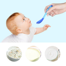 Load image into Gallery viewer, Silicone Heat-Sensitive Spoons for Baby