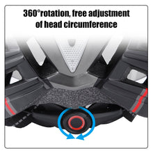 Load image into Gallery viewer, Bike Helmet with Goggles Visor and LED Back Light
