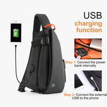 Load image into Gallery viewer, Men&#39;s waterproof crossbody chest bag
