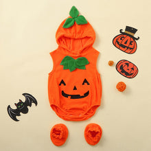 Load image into Gallery viewer, Halloween Pumpkin Baby Costume