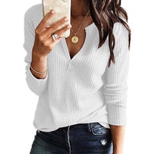 Load image into Gallery viewer, Summer V Neck Soft Cozy T-Shirt