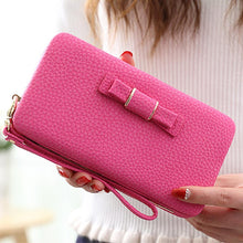 Load image into Gallery viewer, Women Bowknot Long Wallet