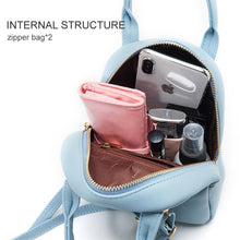 Load image into Gallery viewer, PU Leather Cute Candy Color Mini Backpack