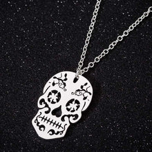 Load image into Gallery viewer, Vintage Skeleton Pendant Necklace